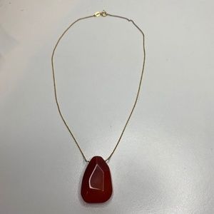 925 silver gold tone Agate Cabochon Pendant Necklace